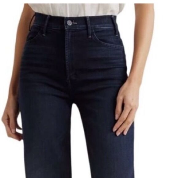 Mother The Tomcat Roller High Rise Wide Leg Jeans Night in Venice SZ 23 NWT $268 - Picture 5 of 5